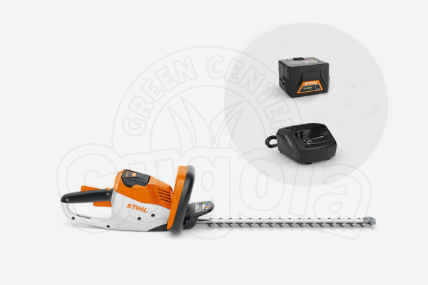 TOSASIEPI A BATTERIA STIHL HSA 56 CM. 45 CON AK 10 E AL 101 TOSASIEPI A BATTERIA STIHL HSA 56 CM. 45 CON AK 10 E AL 101