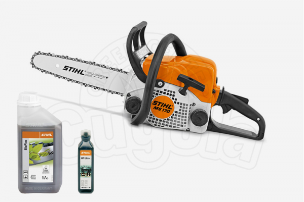 MOTOSEGA A SCOPPIO STIHL MS 170 cm. 35+ BIOPLUS 1L + HP ULTRA 100 ML - BUNDLE