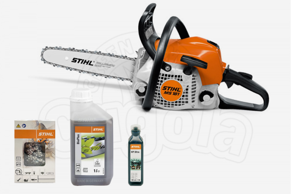 Motosega a scoppio Stihl MS 181 cm. 40 +CATENA + BIOPLUS 1L + HP ULTRA 100 ML - BUNDLE