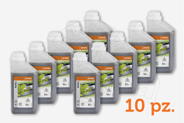 Olio catena Stihl Bioplus 1L - confezione da 10 pz Olio catena Stihl Bioplus 1L - confezione da 10 pz