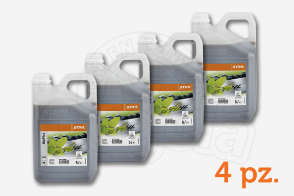 Olio catena Stihl Bioplus 5L - confezione da 4 pz Olio catena Stihl Bioplus 5L - confezione da 4 pz