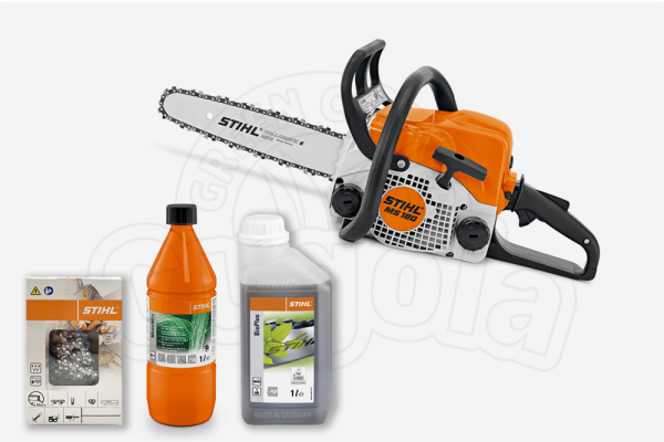 Motosega a scoppio Stihl MS 180 cm. 40 + Catena + Motomix 1L + Bioplus 1L - bundle