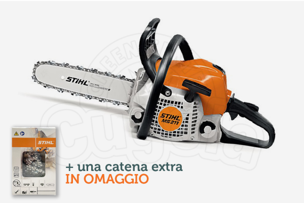 Motosega a scoppio Stihl MS 211 - 3/8"P - cm. 40 Motosega a scoppio Stihl MS 211 - 3/8"P - cm. 40