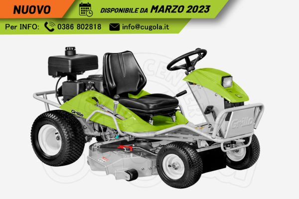 Trattorino rasaerba Grillo MD 15 - Disponibile da MARZO 2023 Trattorino rasaerba Grillo MD 15 - Disponibile da MARZO 2023