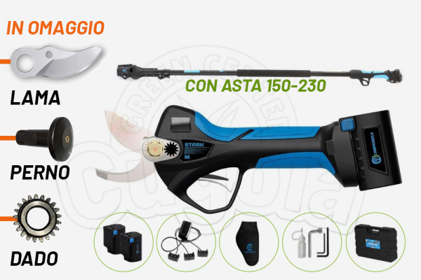 FORBICE ELETTRICA CAMPAGNOLA STARK M CON ASTA TELESCOPICA 150-230 FORBICE ELETTRICA CAMPAGNOLA STARK M CON ASTA TELESCOPICA 150-230